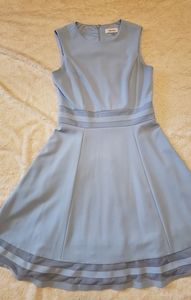 CK pale blue a-line dress